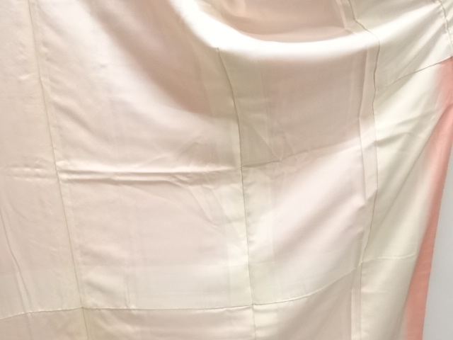  花唐草模様小紋着物